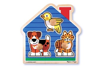 Puzzle MELISSA & DOUG Melissa & doug - 12055 - puzzle à gros boutons - animaux domestiques
