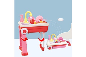 Autre jeux éducatifs et électroniques AUCUNE Jeux de cuisine lave-vaisselle jouet de cuisine avec lavabo électrique simulat rouge