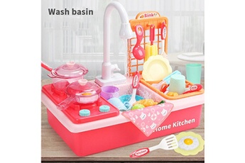 Autre jeux éducatifs et électroniques AUCUNE Jeux de cuisine lave-vaisselle jouet de cuisine avec lavabo électrique rose