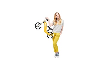 Draisienne KINDERKRAFT Kinderkraft vélo draisienne en bois uniq - 12 pouces - a partir de 2 ans - couleur jaune