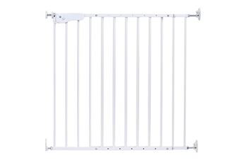 Barrière de lit bébé Childhome Supra barriere de porte ou escalier 75 a 110cm metal blanc