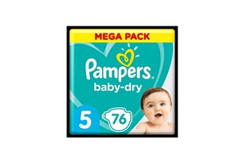 Couche bébé Alpexe Pampers baby-dry taille 5, 76 couches