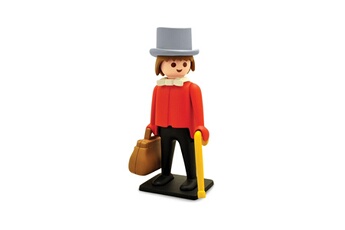 Figurine pour enfant Plastoy Playmobil - figurine vintage collection banquier 21 cm