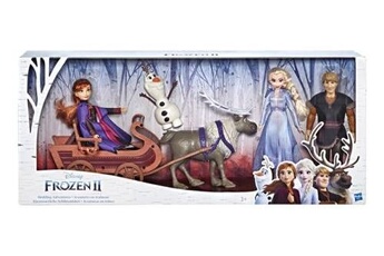 Poupée La Reine Des Neiges Coffret 5 figurines disney frozen la reine des neiges 2 aventures en tra?neau