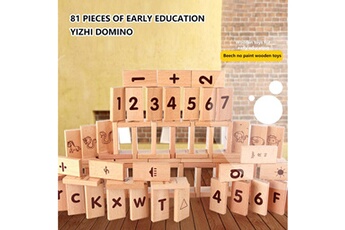 Autre jeux éducatifs et électroniques AUCUNE 81 pièces petite enfance pinyin alphabet numérique apprentissage blocs de construction jouets gris