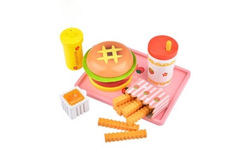 Autre jeux éducatifs et électroniques AUCUNE Faire semblant jouer foods boissons hamburger frites set gâteau jouets d'intérieur pour enfant