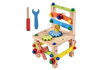 Autre jeux éducatifs et électroniques AUCUNE Assemblage d'outil de chaise de démontage en bois de jouets pour enfants de chaise kaki
