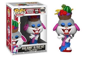 Figurine pour enfant Zkumultimedia Looney tunes - bobble head pop n° 840 - bugs 80th - bugs in fruit hat