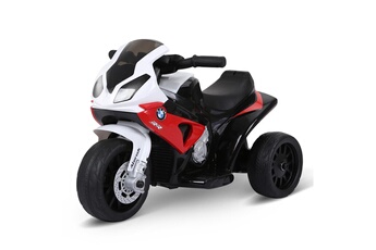 Véhicule électrique pour enfant Bmw Moto électrique pour enfants 3 roues 6 v 2,5 km/h effets lumineux et sonores rouge bmw s1000 rr