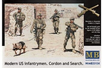 Figurine pour enfant Masterbox Infanterie moderne us 'cordon and search'