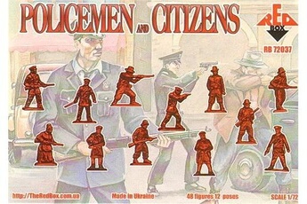 Figurine pour enfant Red Box Agents de police américains et civils