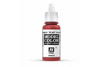 Maquette Vallejo Vallejo peinture acrylique pour modélisme 17 ml flat red