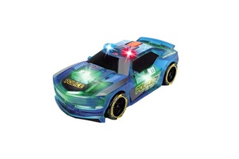 Circuit voitures Dickie Dickie toys lightstreak police voiture de course à friction, 203763001