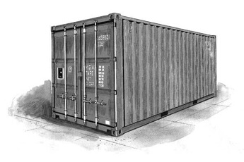 Accessoire modélisme ITALERI Container 20