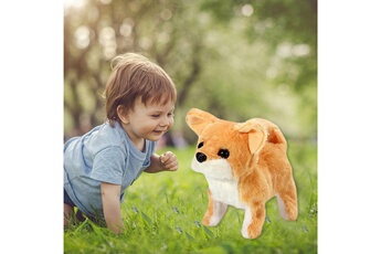 Peluche AUCUNE Smart peut être appelé jouet en peluche électrique marche pour enfants chien robot - multicolore