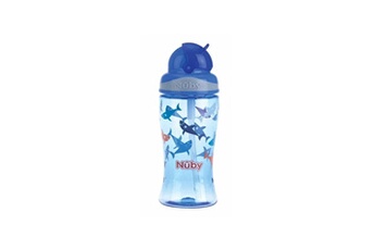 Autre accessoire repas bébé Nuby Gobelet tritan anti-goutte flip-it - 360 ml - bleu - 12 mois +