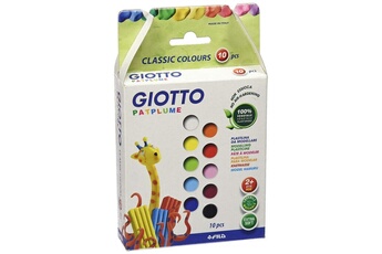 Pâte à modeler GIOTTO'S Giotto patplume boîte de 10 bâtons de pâte à modeler
