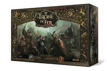 Figurine de collection GENERIQUE Le trône de fer - le jeu de figurines - 01 - boîte de base : stark contre lannister