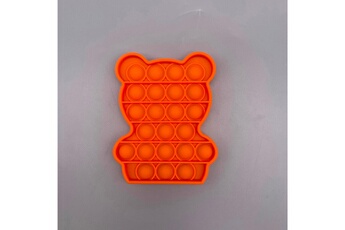 Autre jeux éducatifs et électroniques AUCUNE Animal bear push bubble fidget jouet sensoriel autisme besoins spéciaux anti-stress - orange