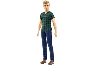 Poupée Mattel Barbie : ken fashionistas : ken blond chemise à carreaux mattel