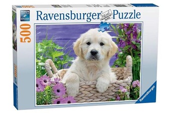 Puzzle Ravensburger Puzzle 500 pièces ravensburger doux golden retriever