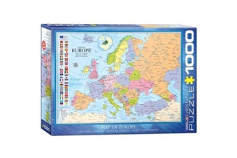 Puzzle Eurographics Eurographics 6000-0789 - puzzle carte d'europe (1000 pièces)