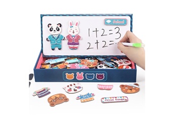Autre jeux éducatifs et électroniques AUCUNE Dress up puzzle animal tridimensionnel magnétique jouet éducatif 3 ml - multicolore