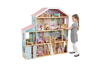 Accessoire poupée AUCUNE Kidkraft - maison de poupées en bois grand view - 65954 - 34 accessoires inclus - pour poupées 30 cm - assemblage ezkraft