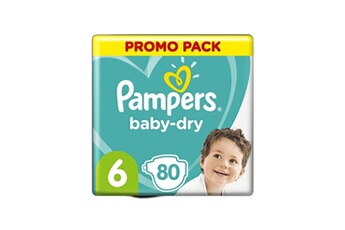 Couche bébé Pampers Pampers baby-dry taille 6, 80 couches