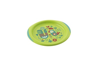 Autre accessoire repas bébé Chicco Ensemble assiettes plate & creuse décorées x2 assortiment de coloris bleu/vert 12m+