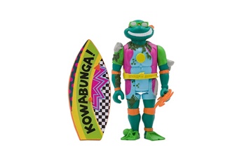 Figurine pour enfant Super7 Les tortues ninja - figurine reaction sewer surfer michelangelo 10 cm