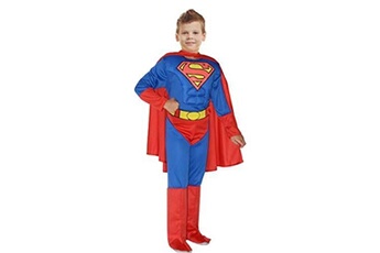 Déguisement enfant Ciao Ciao -superman déguisement pour enfant dc comics (taille 3-4 ans) avec muscles pectoraux rembourrés, couleur bleu/rouge, 11699.3-4