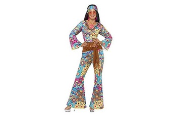 Déguisement enfant Smiffy's Smiffys costume peace and love hippie, multi couleurs, avec haut, pantalon, bandeau, taille s