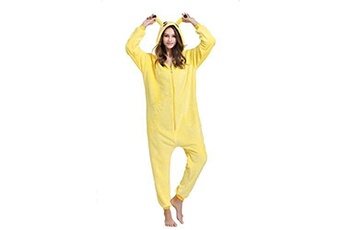 Déguisement adulte Yimidear Yimidear unisexe hot adulte pyjamas cosplay costume d'animal onesie de nuit de nuit,s,jaune