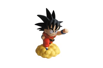 Figurine pour enfant Plastoy Dragon ball - tirelire chibi son goku sur le nuage magique 22 cm