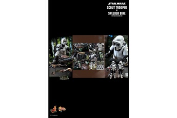 Figurine pour enfant Hot Toys Figurine hot toys mms612 - star wars : return of the jedi - scout trooper & speeder biker