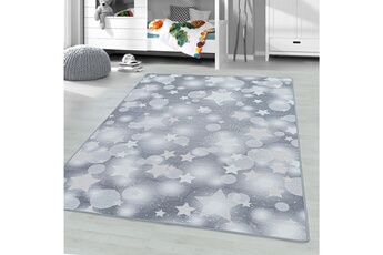 Tapis pour enfant Studio Deco Stars - tapis enfant lavable gris 100 x 150 cm