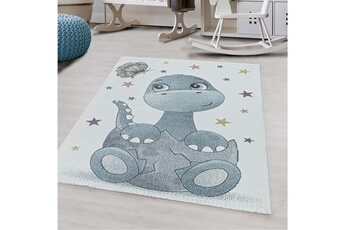 Tapis pour enfant Funny Dinosaure - tapis d'enfant - bleu 200 x 290 cm