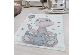 Tapis pour enfant Funny Dinosaure - tapis d'enfant - rose 200 x 290 cm