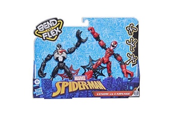 Figurine pour enfant Spiderman Pack de 2 figurines spiderman bend and flex carnage venom