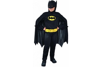 Déguisement enfant Dc Comics Dc comics costume de batmangarçon 135 cm polyester noir