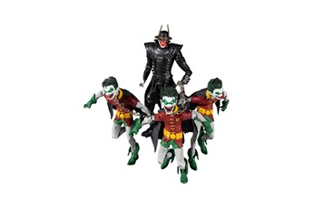 Figurine pour enfant Mcfarlane Toys Dc comics - pack 4 figurines collector multipack the batman who laughs with the robins of earth 18 cm