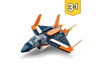 Autres jeux de construction Lego Lego 31126 creator 3 en 1 l'avion supersonique, se transforme en hélicoptere et en bateau, pour enfants de 7 ans et plus