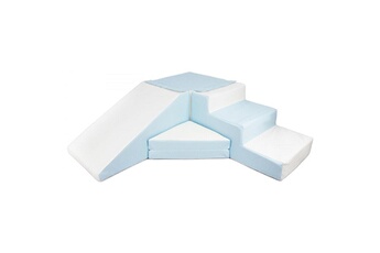 Autres jeux d'éveil Velinda Set de 4 blocs en mousse pour le jeu blanc, bleu (pastel)