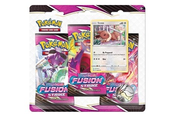 Carte à collectionner GENERIQUE Pokemon sword & shield 8: fusion strike booster 3-pack with foil & coin version anglaise
