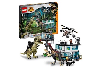 Autres jeux de construction Lego Lego 76949 jurassic world l'attaque du giganotosaurus et du therizinosaurus, hélicoptere et figurine de dinosaure
