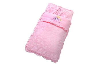 Drap bébé Wewoo Modèles d'automne et d'hiver épaissir sac de couchage pour bébé cartoon broderie accessoires poussette rose