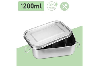 Coffret repas bébé Einfeben 800-1400ml boîte à lunch sans plastique boîte à lunch sans bpa boîte à lunch en acier inoxydable - 1200ml