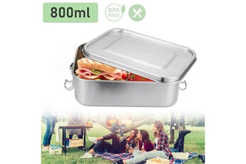 Coffret repas bébé Einfeben 800-1400ml boîte à lunch sans plastique boîte à lunch sans bpa boîte à lunch en acier inoxydable - 800ml