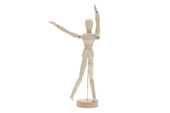 Autre jeux éducatifs et électroniques Wewoo Modèle de poupée en bois de de croquis d'art de marionnettes boistaille 4,5 pouces